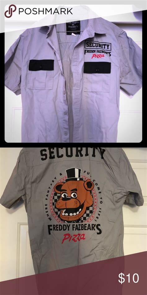 Five nights at Freddy Security Guard short sleeve | Five night, Five nights at freddy's ...