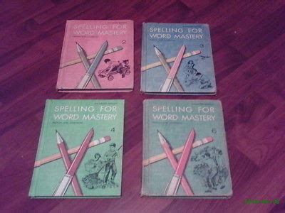 four antique spelling books SPELLING FOR WORD MASTERY Patton and Johnson 1963 -- Antique Price ...