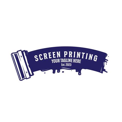 logo screen printing vector illustration 22159372 Vector Art at Vecteezy