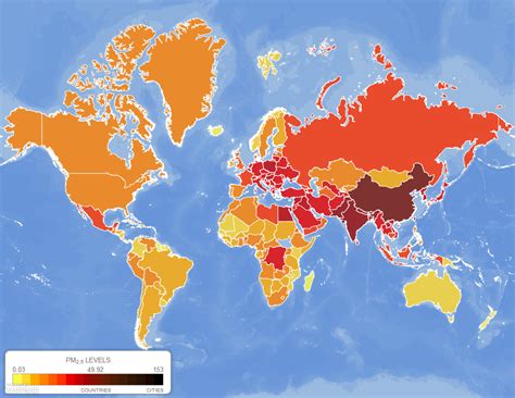 Mapping Global Air Pollution Down to the Neighborhood Level - Vivid Maps