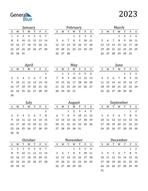 2023 calendar templates and images - 2023 calendar pdf word excel | free to print calendar 2023 ...