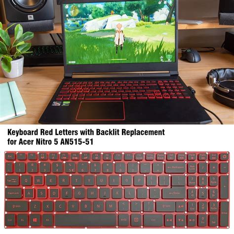 For Acer Nitro 5 AN515-41 US Version Red Backlight Laptop Keyboard – Alexnld.com