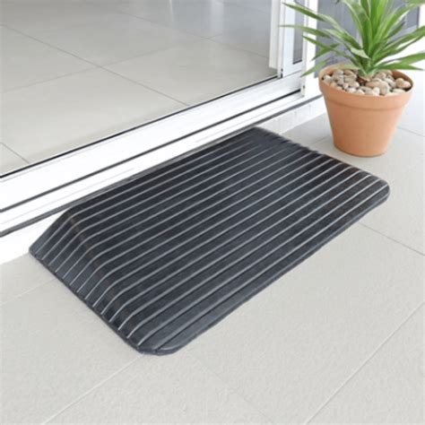 Heeve Solid Rubber Wheelchair Threshold Door Ramp With Winged Edges– Ramp Champ