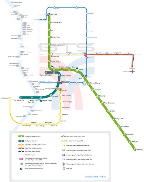 BTS Route Map - Bangkok BTS | Hotels, Shopping Malls, Restaurants, Tourist Attraction near ...