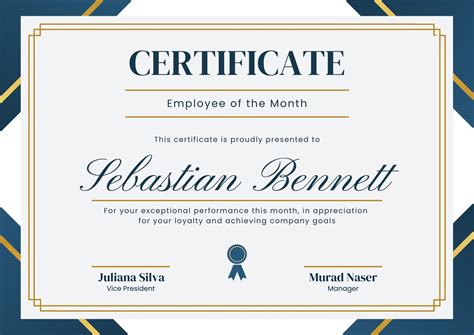 Best Employee Certificate Template