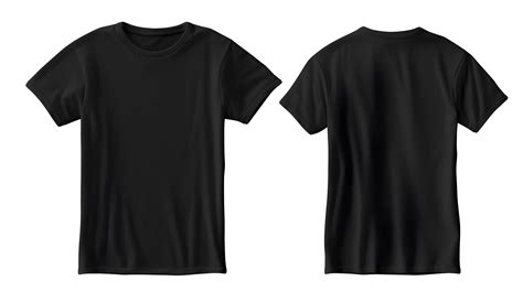 black tshirt mockup on transparent background 23334405 PNG