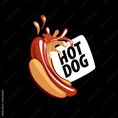 vector logo hot dog Stock Vector | Adobe Stock