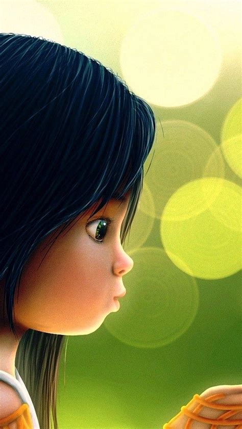 Cute Cartoon Girl Wallpapers Hd