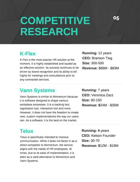 How to Create a Competitor Analysis Report (with Examples) - Venngage