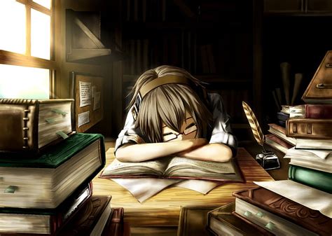 937 Wallpaper Anime Girl Reading A Book Images - MyWeb