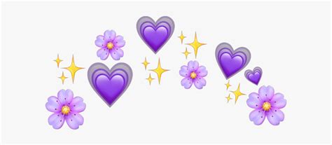 Purple Heart Emoji Crown, HD Png Download , Transparent Png Image - PNGitem