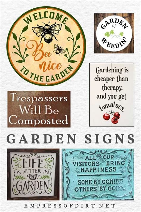 60 Garden Sign Ideas—Funny, Sweet, & Practical — Empress of Dirt