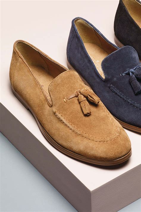 Mens Next Tan Suede Tassel Loafer - Brown | Loafers men, Loafers men outfit, Mens brown loafers