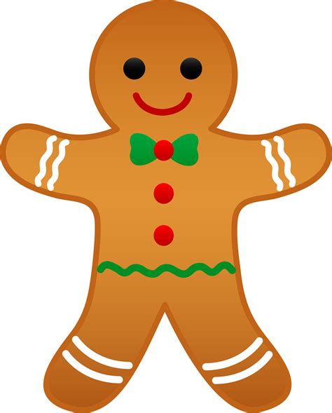 Christmas Gingerbread Man - Free Clip Art