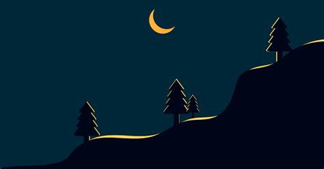 8k Wallpaper, Forest Wallpaper, Minimalist Desktop Wallpaper, Minimalist Landscape, Night Forest ...