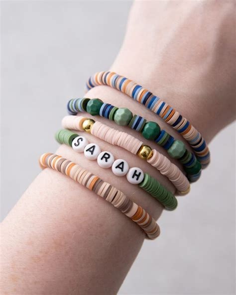 Clay Bead Bracelet Ideas and DIY Tutorial - Sarah Maker