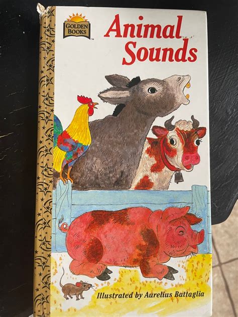 Animal Sounds Golden Board Book/ Nostalgic Gift/ Vintage 1981/ - Etsy