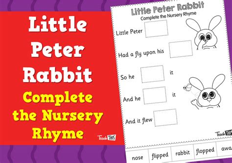 Little Peter Rabbit Nursery Rhyme- Lyrics, History, Video, Lesson Plans & More – Nursery Rhyme ...