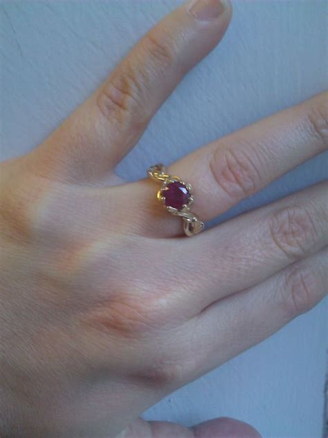 My new ruby engagement ring is here!!