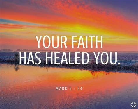 Mark 5:34 | Healing scriptures bible, Healing scriptures, Divine healing