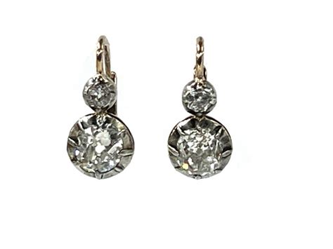 Antique Diamond Drop Earrings