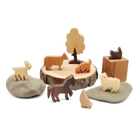 Farm Animals Wooden Play Set – Handwork Ithaca's Artist Cooperative