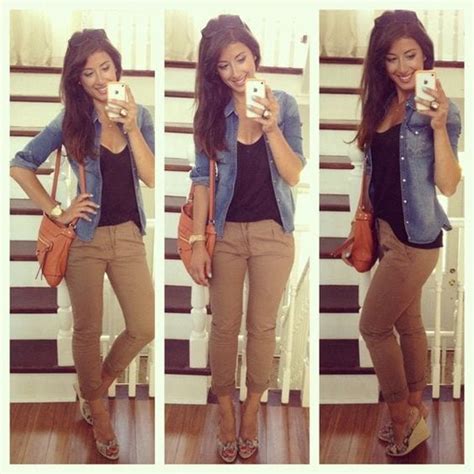 Women Khaki Pant Outfits- 20 Ways Girls can Wear Khaki Pants