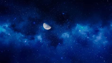 Moon Starry Sky 4K | Moon and stars wallpaper, Nebula wallpaper, Star wallpaper