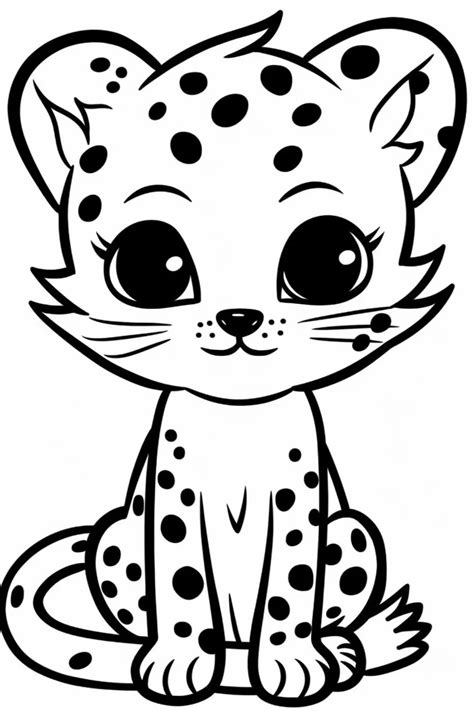 Cheetah Coloring Pages For Adults