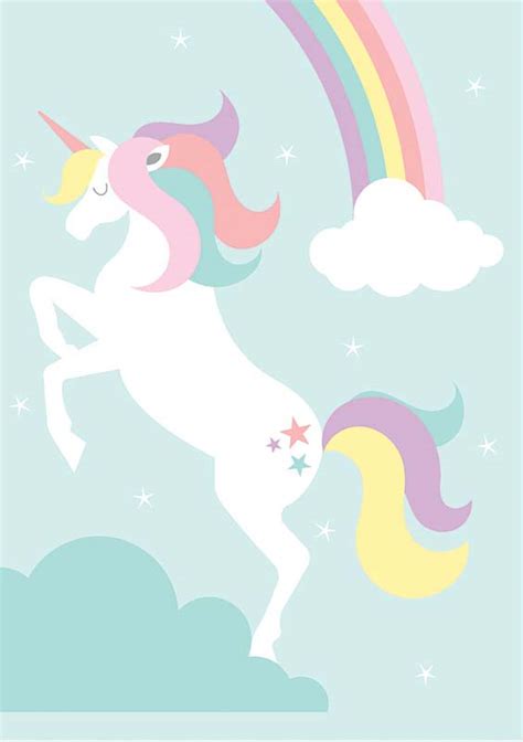 Free Printable Unicorn & Rainbow | Creative Center