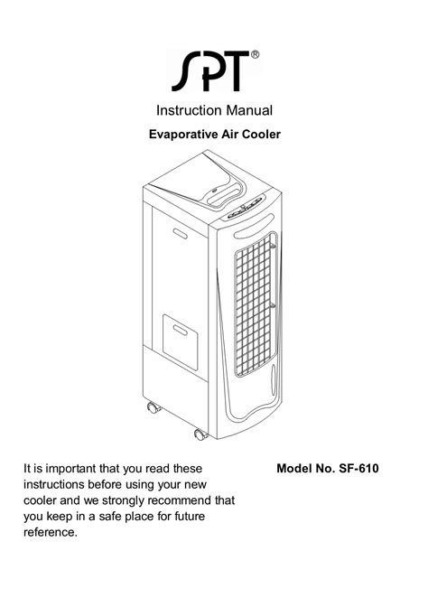 Instruction Manual Evaporative Air Cooler - DocsLib