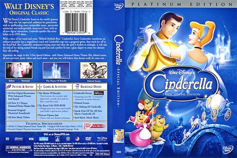 Walt Disney DVD Covers - Cinderella: 2 Disc Platinum Edition - Walt Disney Characters Photo ...