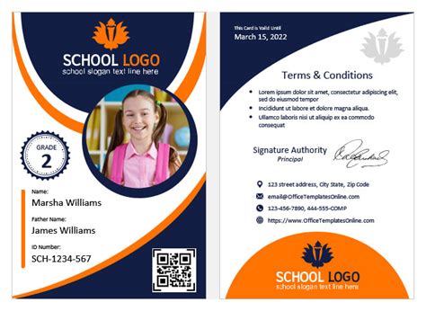 5+ Free Educational ID Card Templates for MS Word