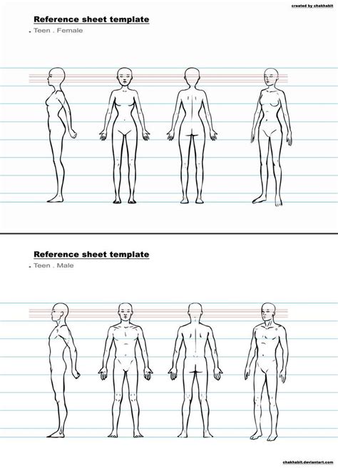 Drawing Character Reference Sheet Template