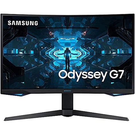 SAMSUNG Odyssey G7 Series 32-Inch WQHD (2560×1440) Gaming Monitor, 240Hz, Curved, 1ms, HDMI, G ...