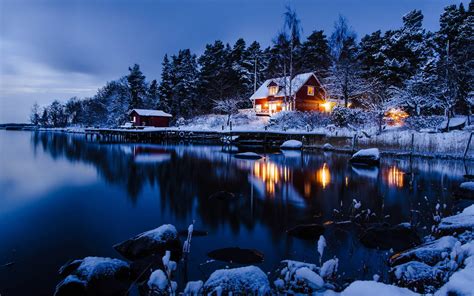 Winter Night Desktop Wallpapers - Top Free Winter Night Desktop Backgrounds - WallpaperAccess