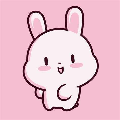 Cute Rabbit illustration Rabbit kawaii chibi vector drawing style Rabbit cartoon Bunny 17048032 ...