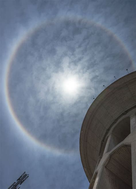 HD wallpaper: halo, madrid, architecture, meteorology, city, urban, construction | Wallpaper Flare