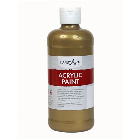 Metallic Acrylic Paint 473ml - Gold - HA101-162