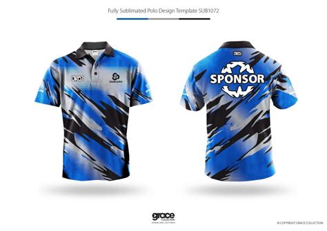 Sublimated Short Sleeve Polo Shirt – Template Design – AKL Industries