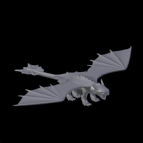 STL file Toothless (Night fury) 🐉・3D printable model to download・Cults