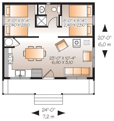 500 Square Feet 2 Bedroom House Plans | Keepyourmindclean Ideas