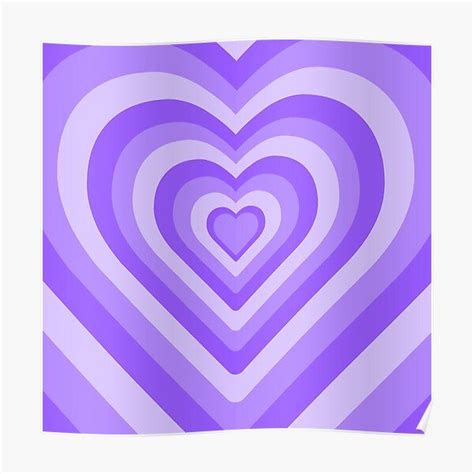 "Aesthetic Purple Heart Pattern" Poster for Sale by STAR10008 | Hippie wallpaper, Heart ...