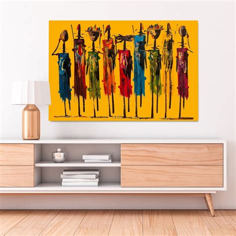 African Wall Art Tribe African Wall Art Canvas With a | Etsy