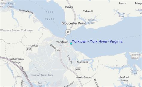 Yorktown, York River, Virginia Tide Station Location Guide