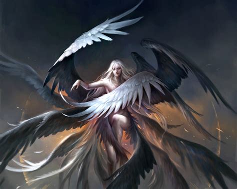 Wallpaper Illustration Fantasy Art Anime Angel Artwork Wing - Riset