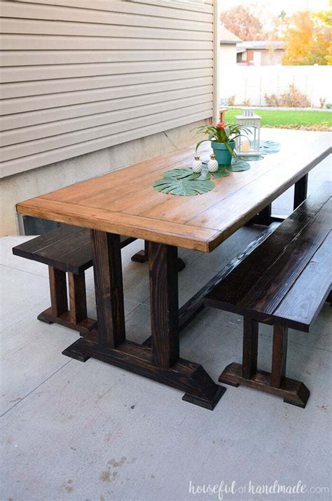 Outdoor Dining Table Plans - Houseful of Handmade