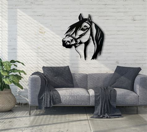 Shop Horse 3D Metal Wall Art - Stunning 3D Sculpture for Walls - Pikify