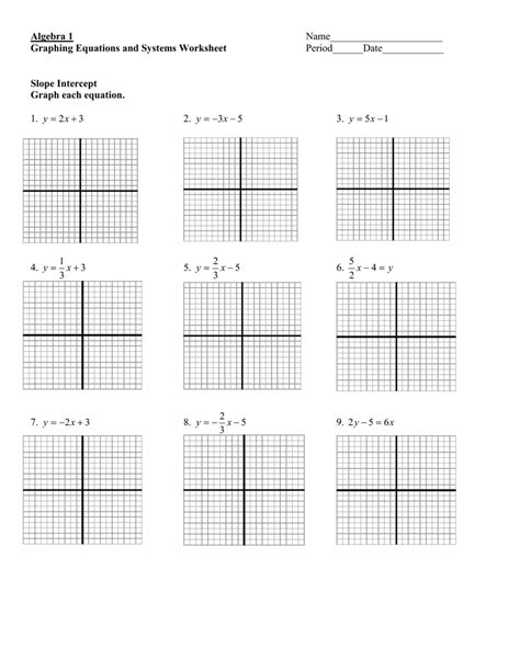 Graphing Linear Equations Practice Worksheet – Zip Worksheet