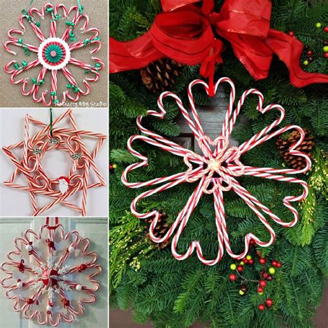 Wonderful DIY Christmas Candy Cane Wreath